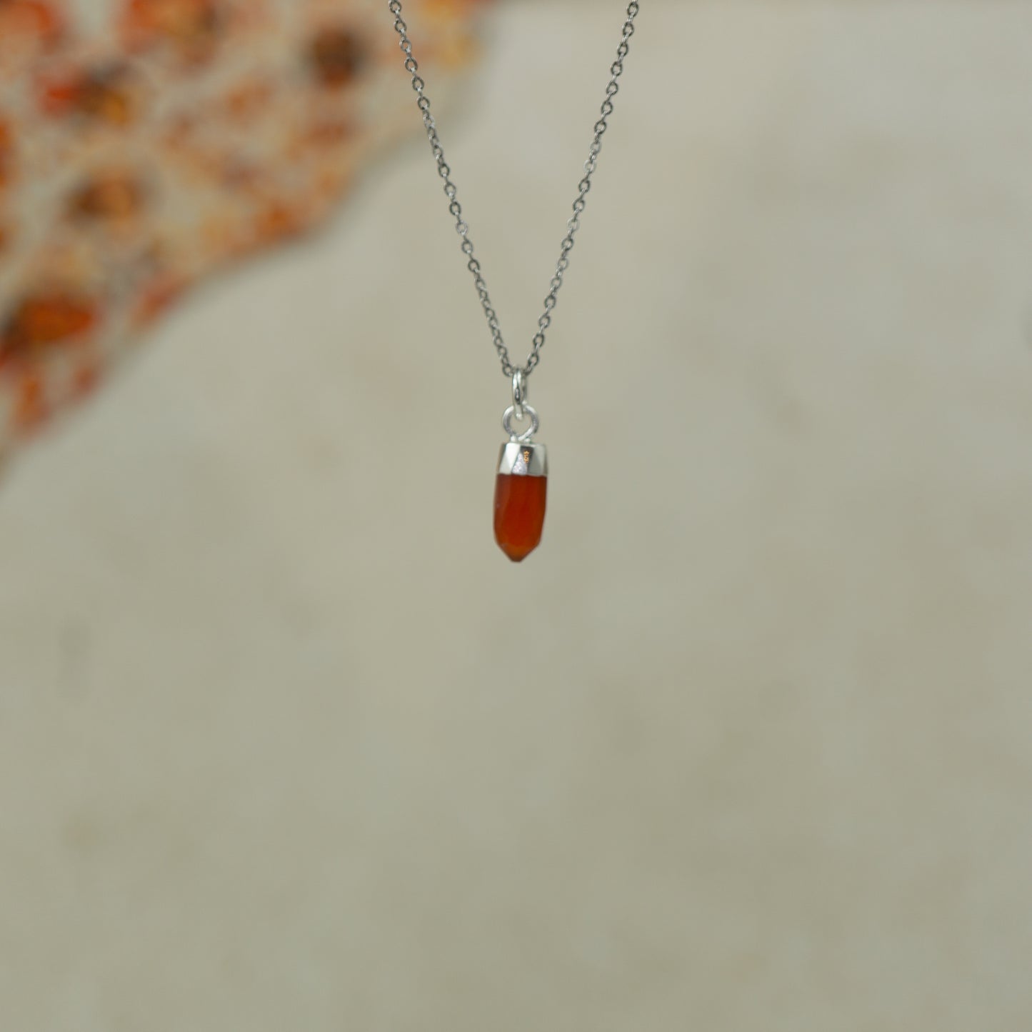 Carnelian Spike Pendant