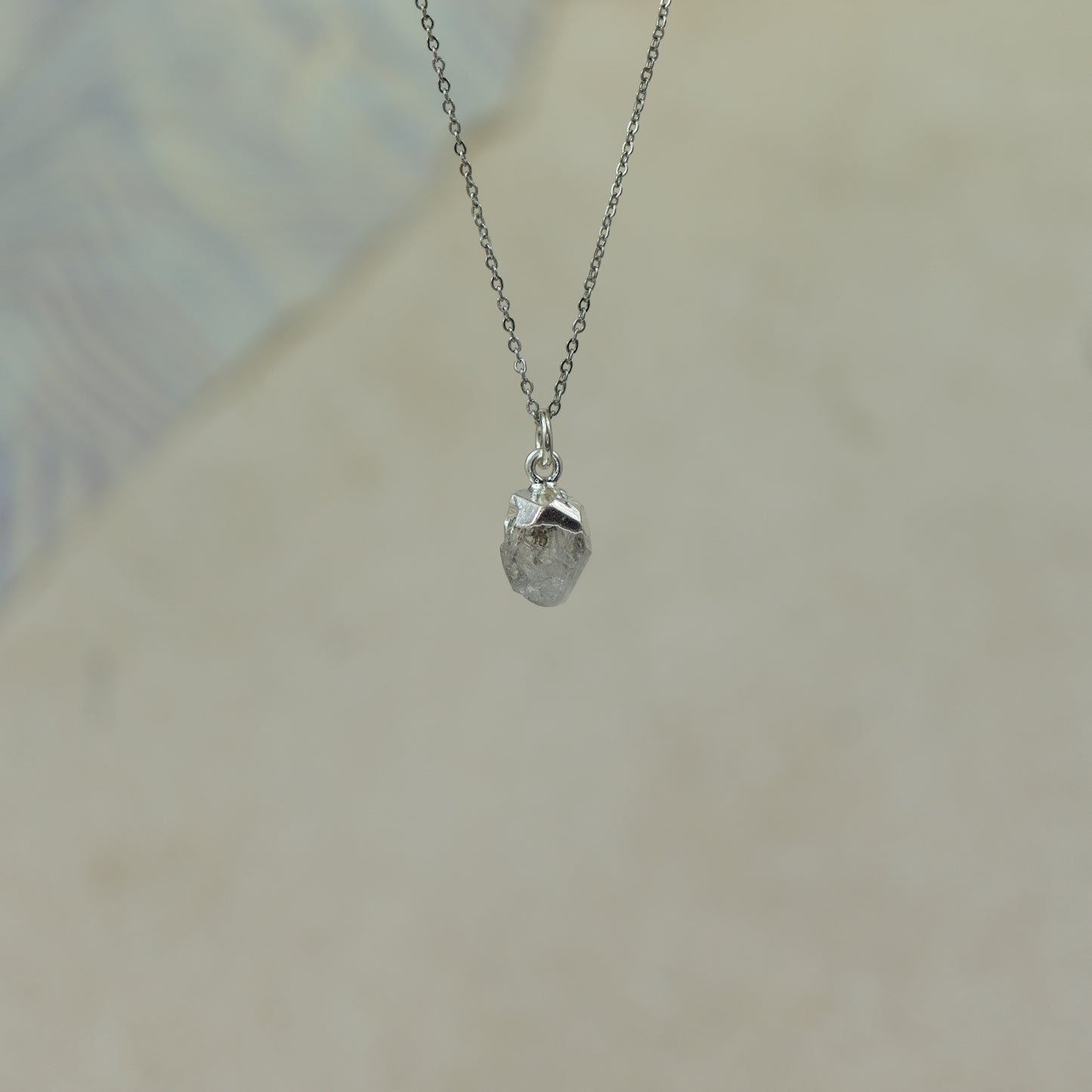 Raw Herkimer Diamond Pendant