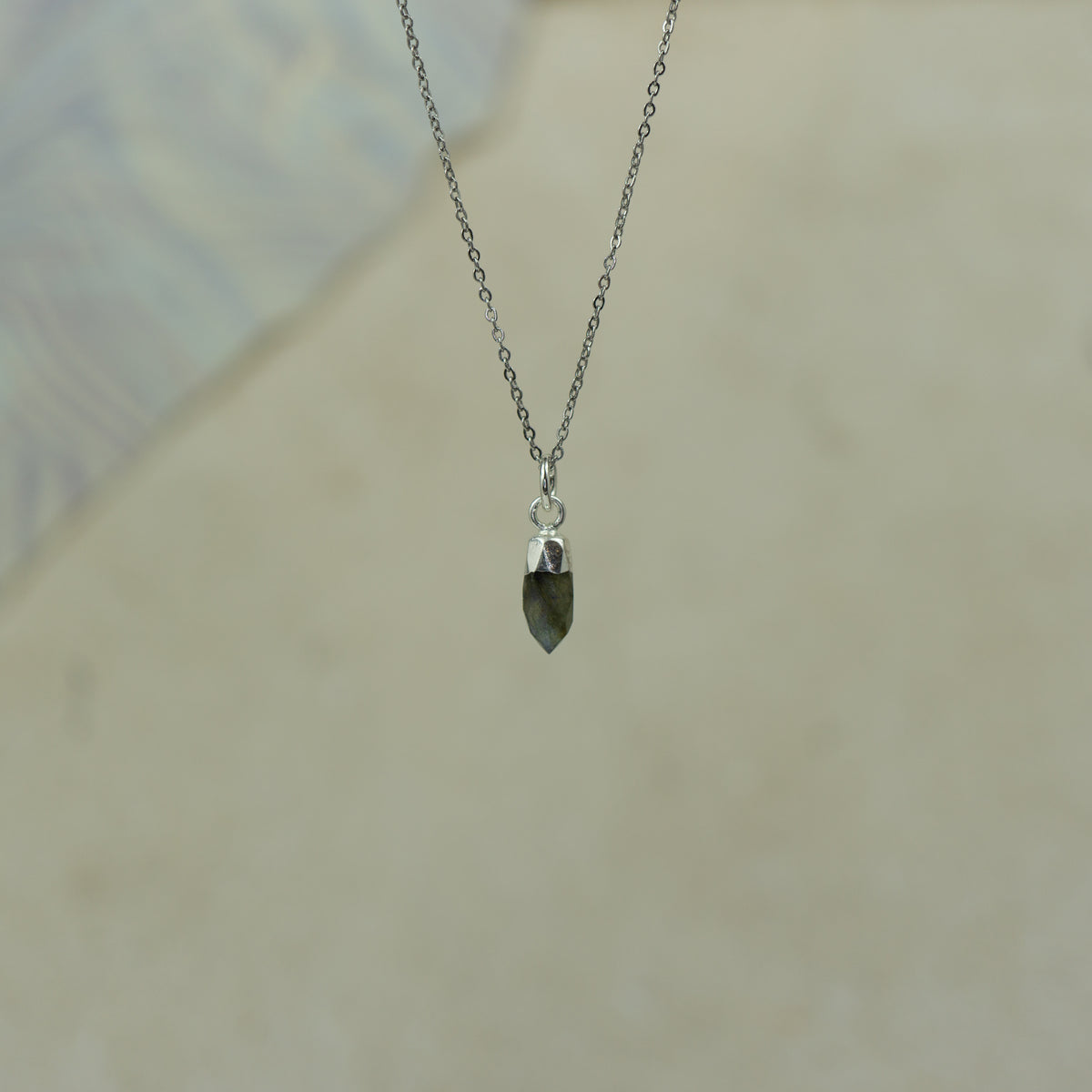 Labradorite Spike Pendant