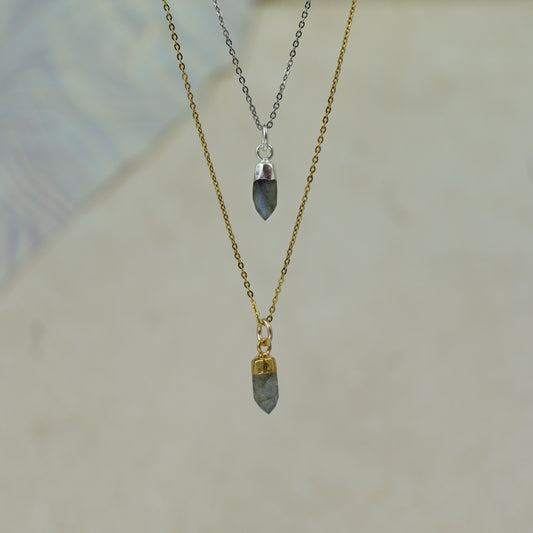 Labradorite Spike Pendant