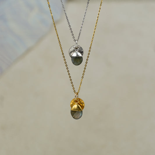 Tumbled Labradorite Pendant