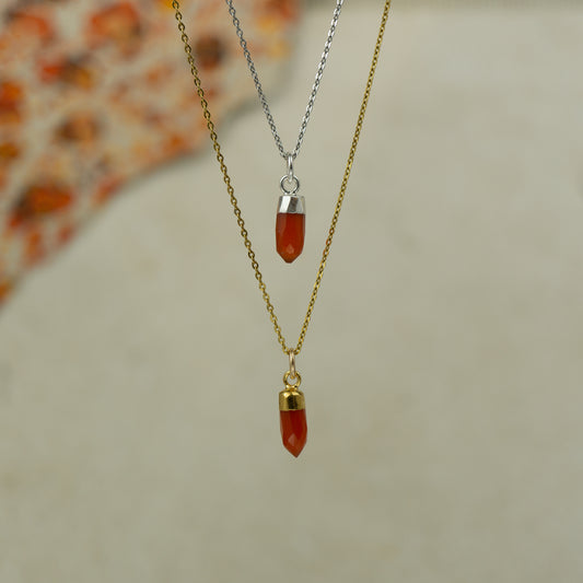 Carnelian Spike Pendant