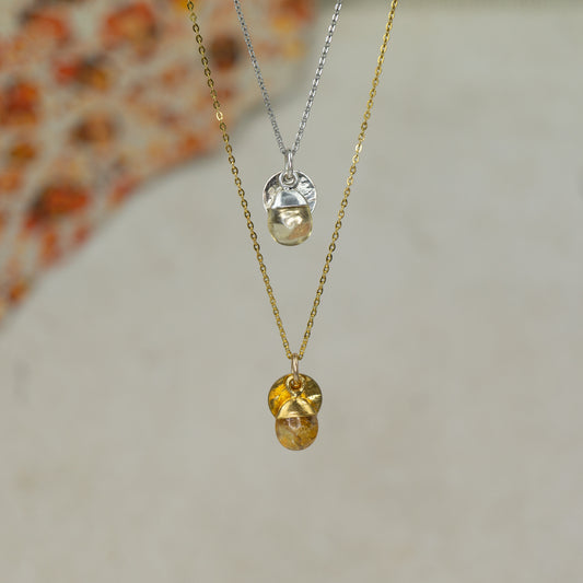 Tumbled Citrine Pendant