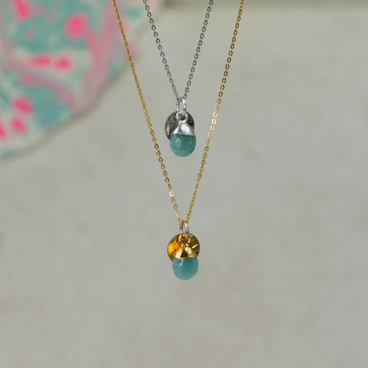 Tumbled Amazonite Pendant