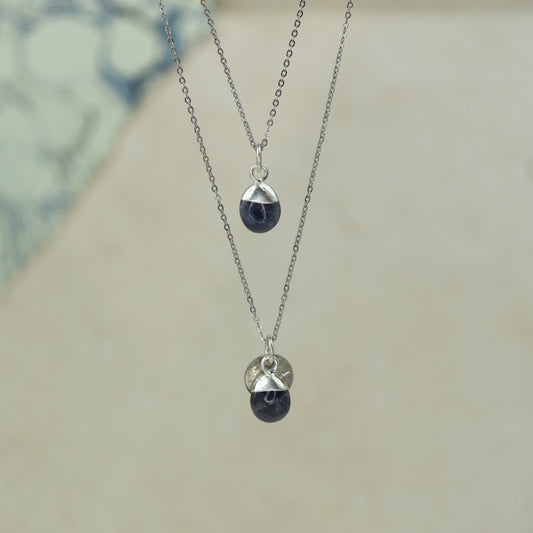 Tumbled Sapphire Pendant