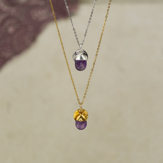 Tumbled Amethyst Pendant