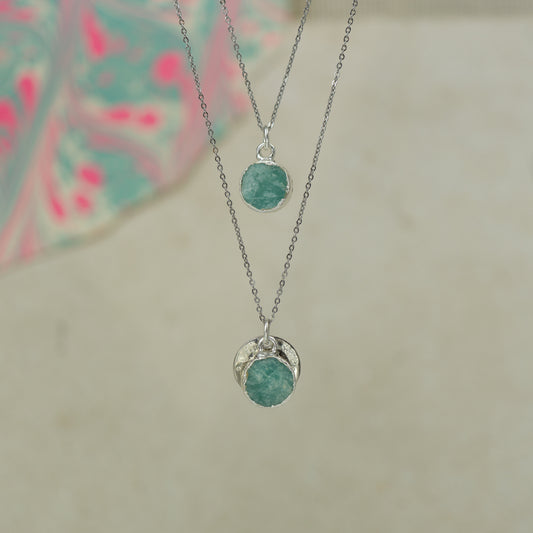 Round Amazonite Pendant