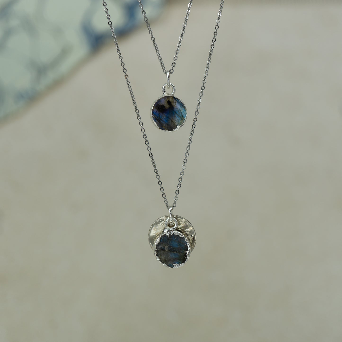 Round Labradorite Pendant