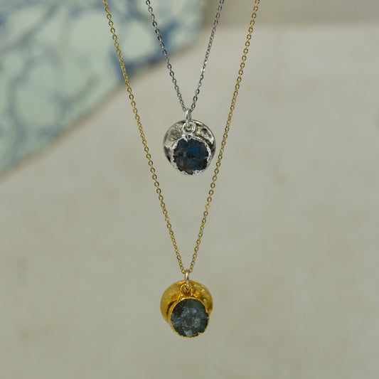 Round Labradorite Pendant