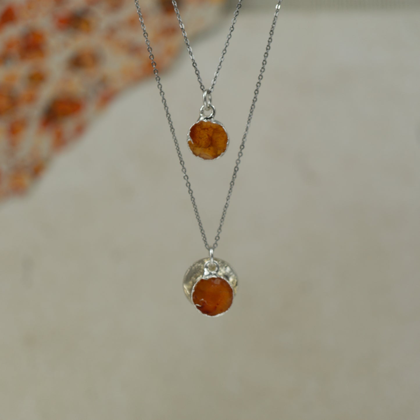 Round Carnelian Pendant