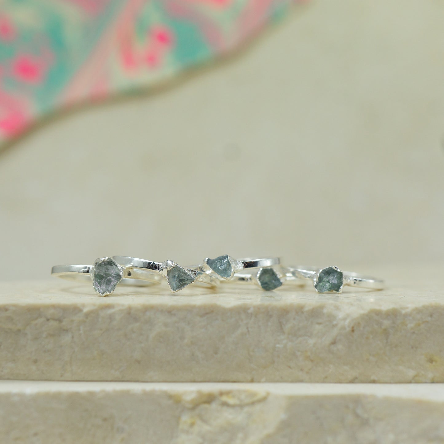 Aquamarine Stacking Ring