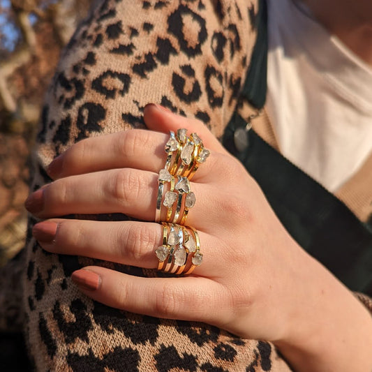 Rose Quartz Stacking Ring