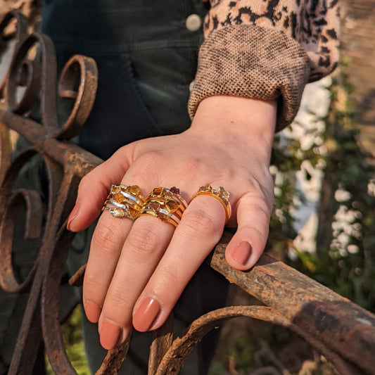 Citrine Stacking Ring