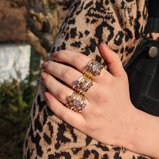 Amethyst Stacking Ring