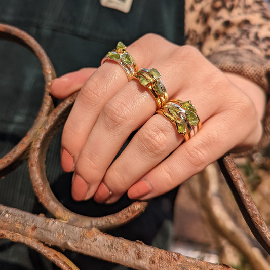 Peridot Stacking Ring