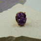 Amethyst Druzy Ring