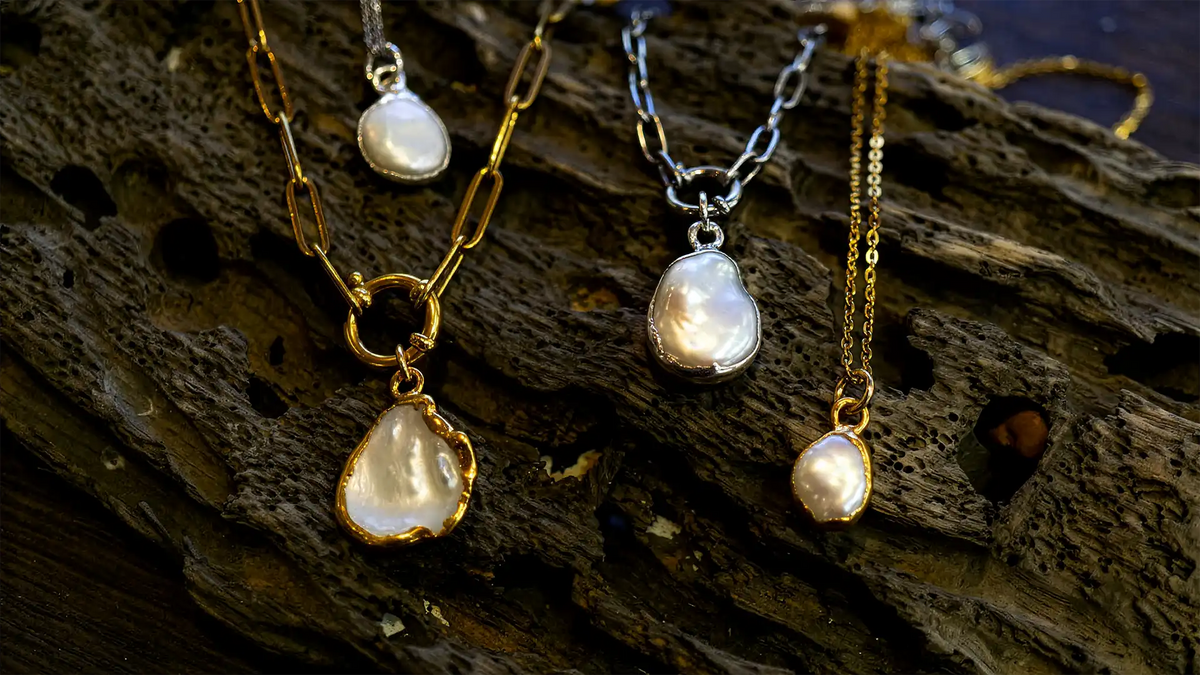 Fresh water pearl pendants