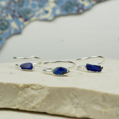 Lapis Lazuli Corkscrew Ring