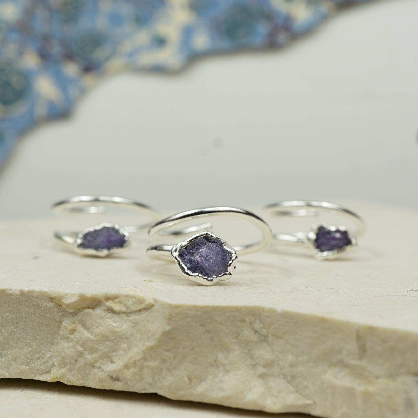 Tanzanite Corkscrew Ring