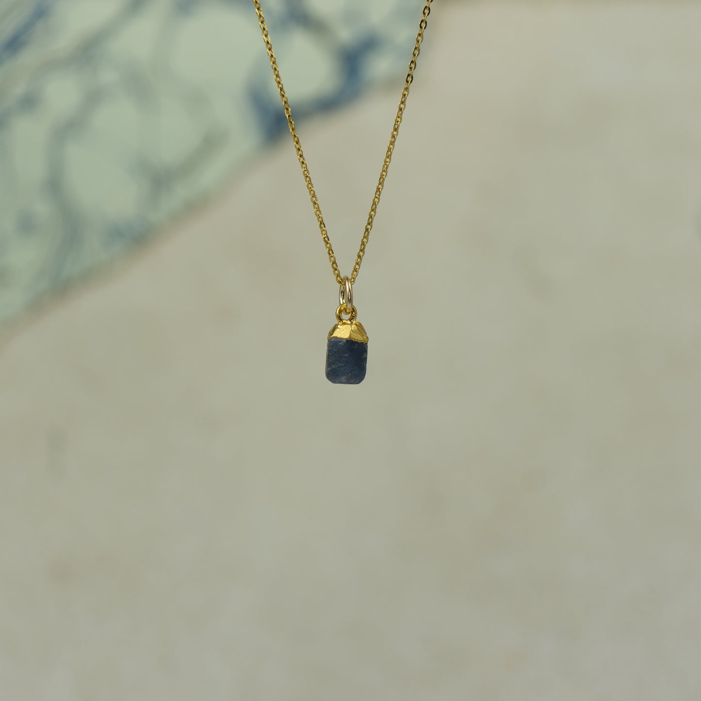 Raw Sapphire Pendant
