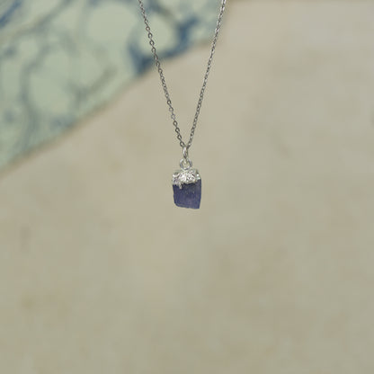 Raw Tanzanite Pendant