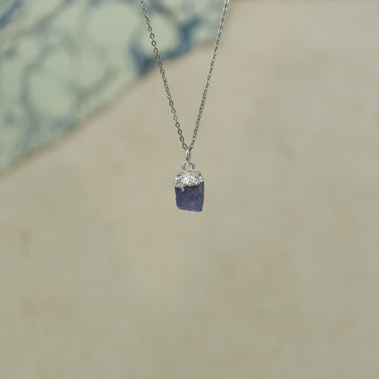 Raw Tanzanite Pendant