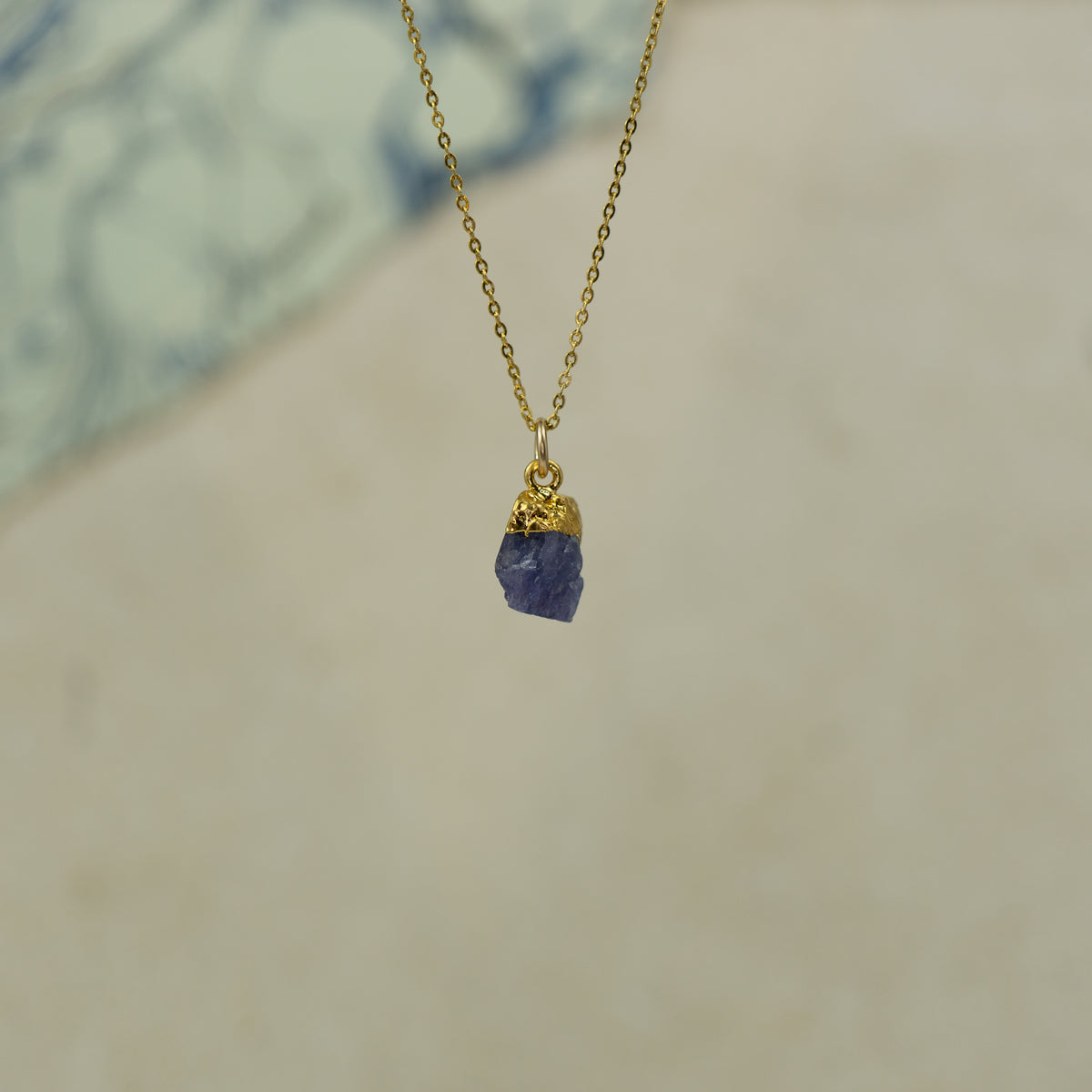 Raw Tanzanite Pendant