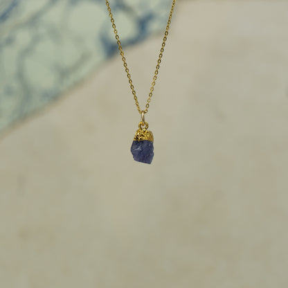 Raw Tanzanite Pendant