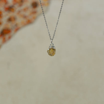 Raw Citrine Pendant
