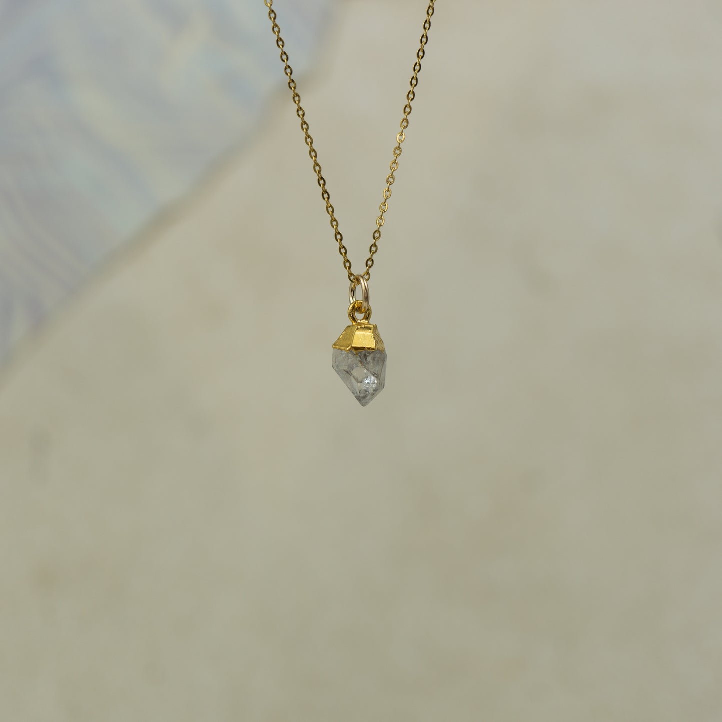Raw Herkimer Diamond Pendant