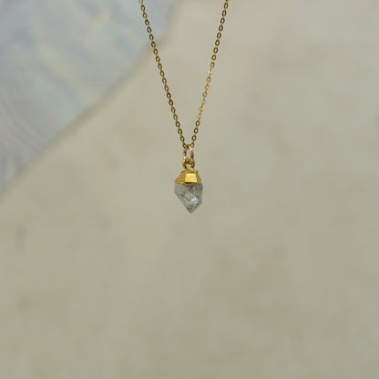 Raw Herkimer Diamond Pendant
