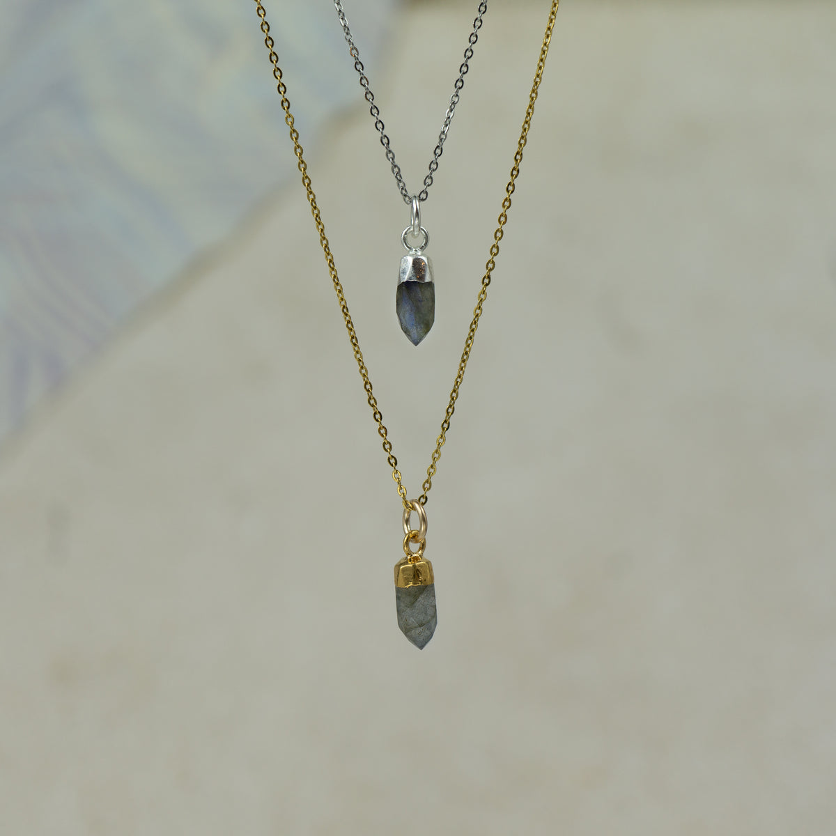 Labradorite Spike Pendant