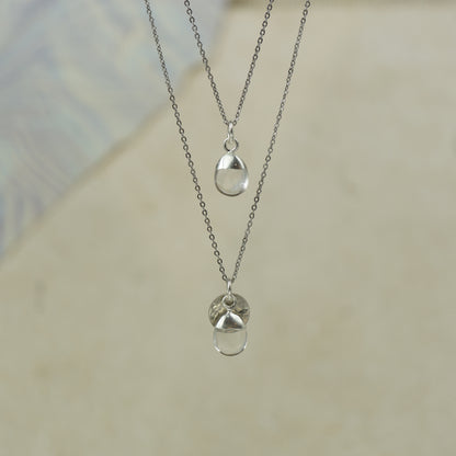 Tumbled Crystal Quartz Pendant
