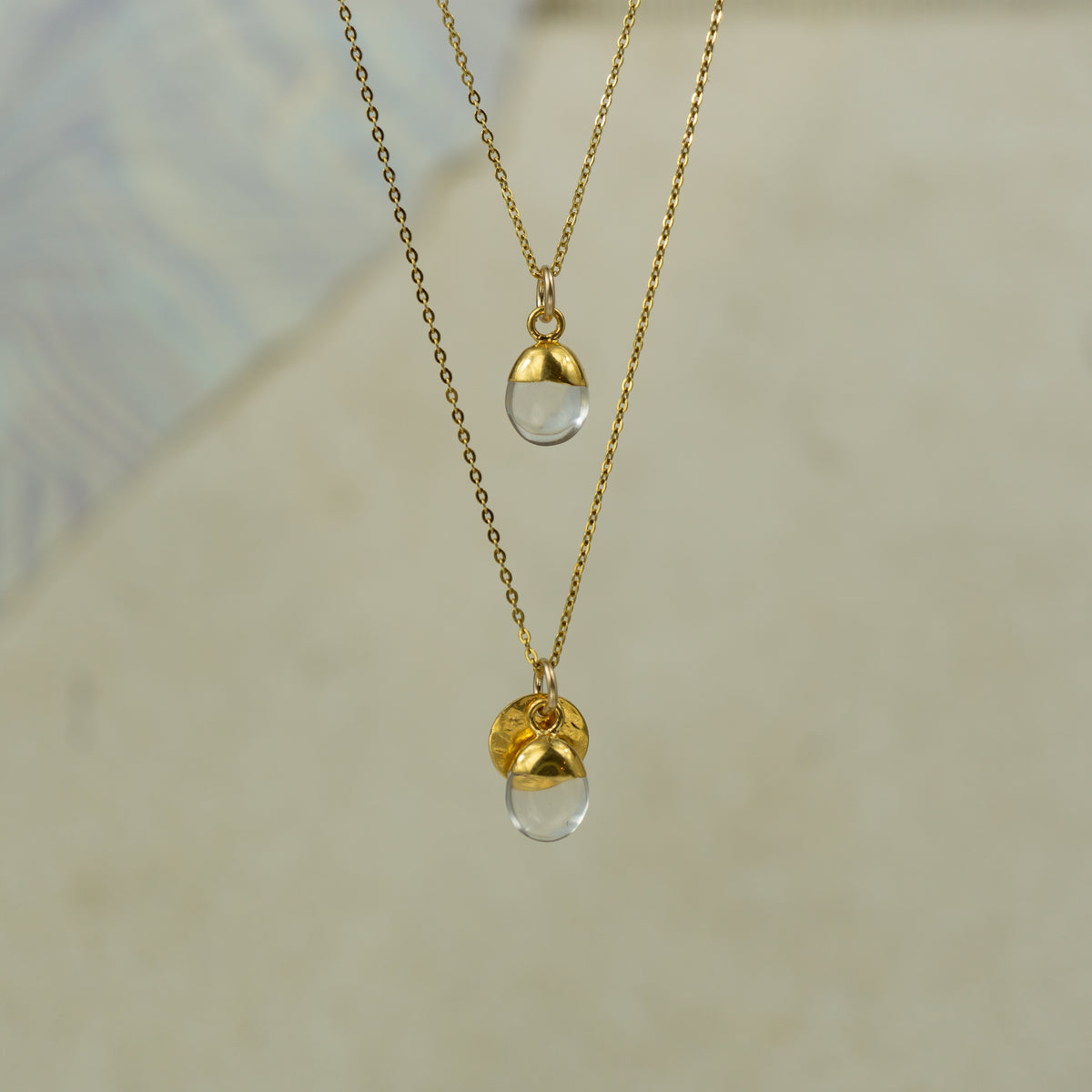 Tumbled Crystal Quartz Pendant