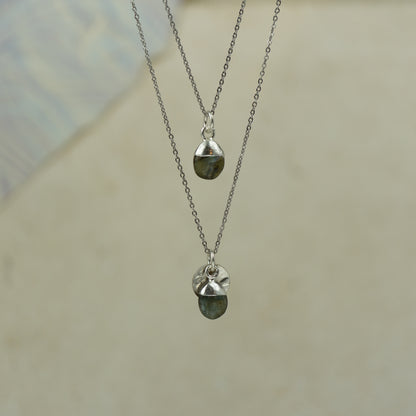 Tumbled Labradorite Pendant