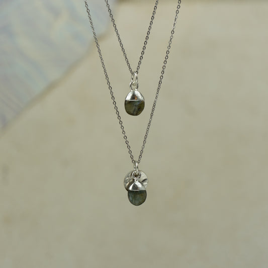 Tumbled Labradorite Pendant