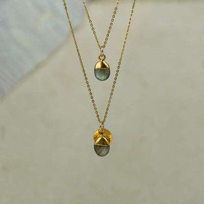 Tumbled Labradorite Pendant