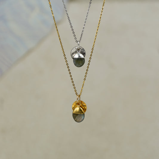 Tumbled Labradorite Pendant