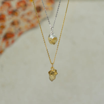 Raw Citrine Pendant