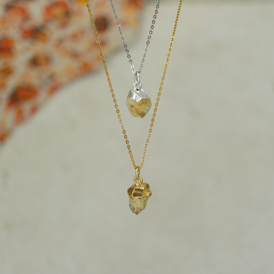 Raw Citrine Pendant