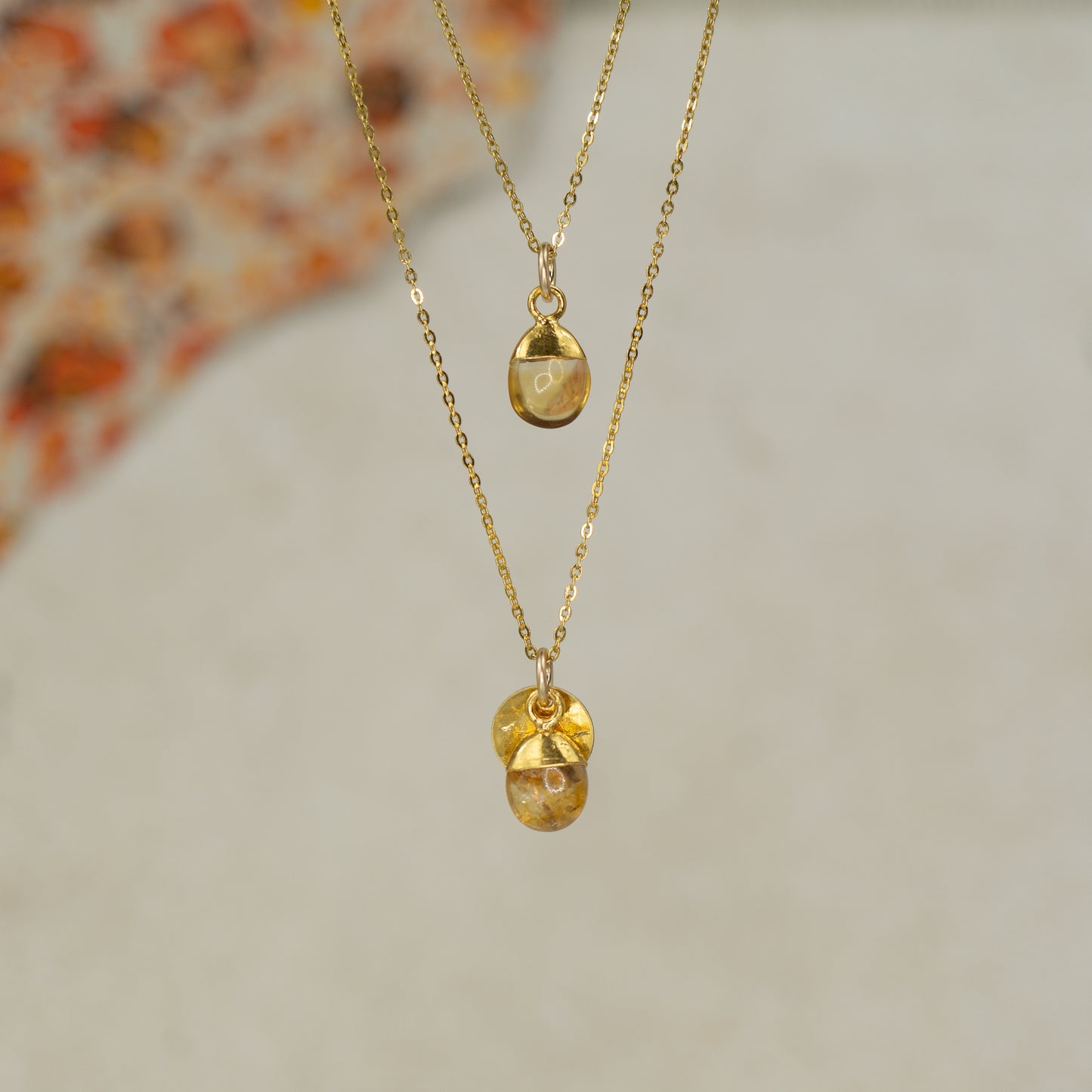 Tumbled Citrine Pendant