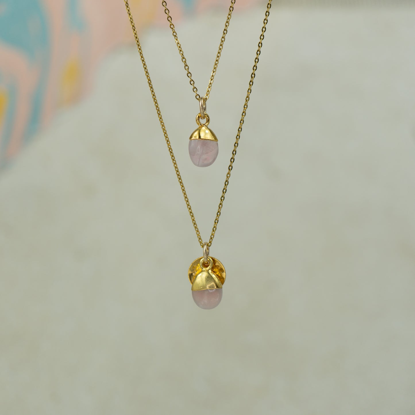 Tumbled Rose Quartz Pendant