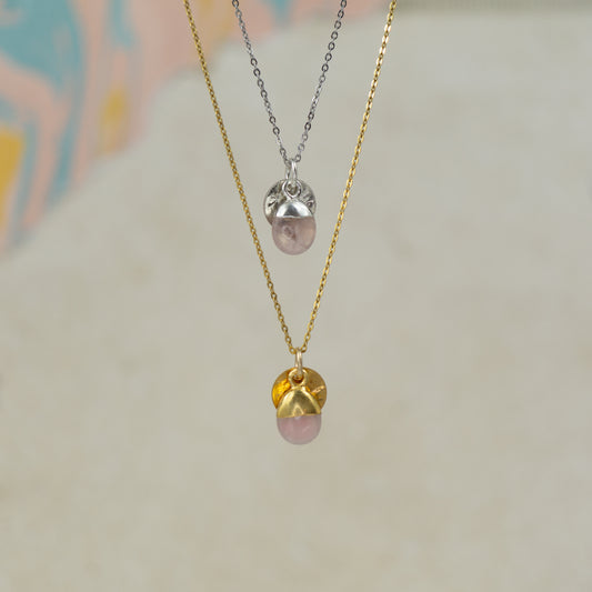 Tumbled Rose Quartz Pendant