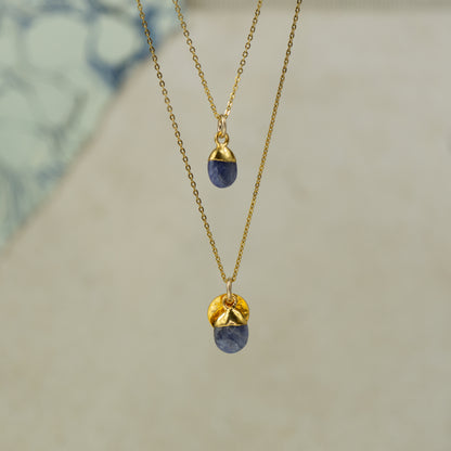 Tumbled Tanzanite Pendant
