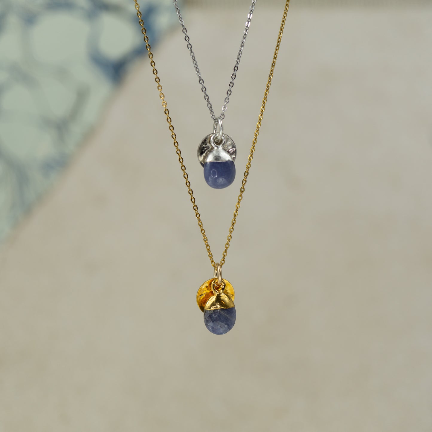 Tumbled Tanzanite Pendant