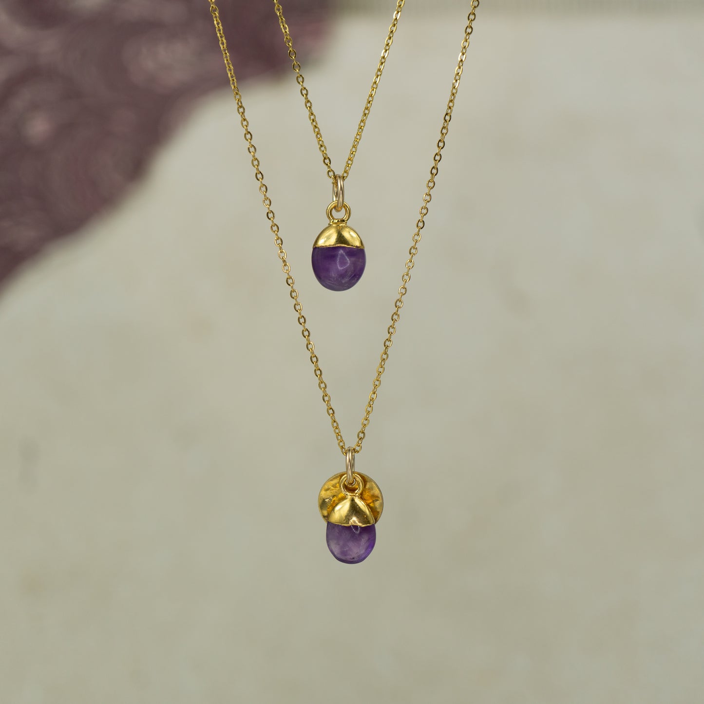 Tumbled Amethyst Pendant