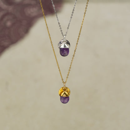 Tumbled Amethyst Pendant