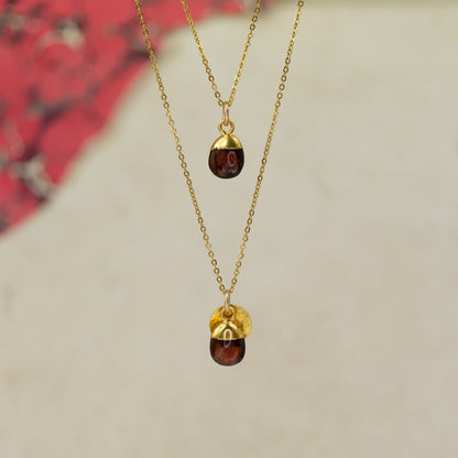 Tumbled Garnet Pendant