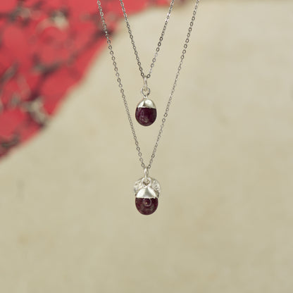 Tumbled Ruby Pendant