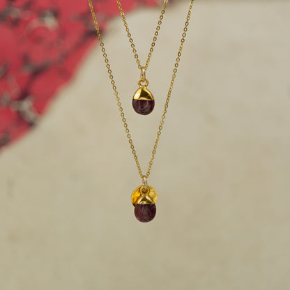 Tumbled Ruby Pendant